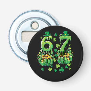 6 7 St. Patrick's Dag Button Flesopener