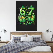 6 7 St. Patrick's Dag Canvas Afdruk (Insitu (Slaapkamer))