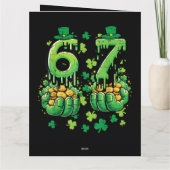 6 7 St. Patrick's Dag Kaart (Achterkant)