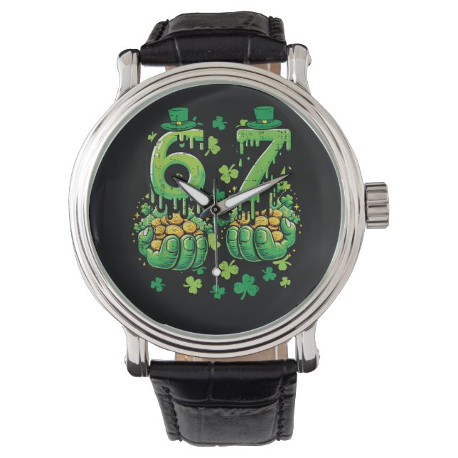 6 7 St Patricks Day Horloge (Voorkant)