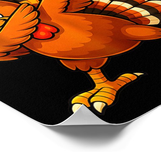 6 7 Thanksgiving Funny Turkey Thanksgiving 67 Men Poster (Hoek)