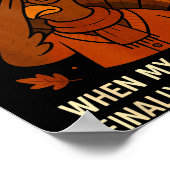 6-7 Thanksgiving Teacher Six Seven 67 Turkey  Poster (Hoek)