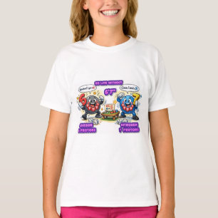 6’7” Vitale Chemie-elementen voor overleving T-shirt