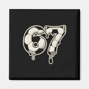 6 7 Voetbal Ll Drip Grafisch Zes Zeven Meme Magneet