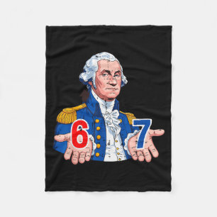 6 7 Washington Grappig 67 Carnaval Kostuum Meme Ze Fleece Deken