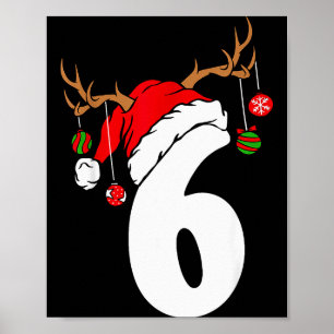 6 7 Zes Zeven Gen Z Alpha Meme Slang Prettig Kerst Poster
