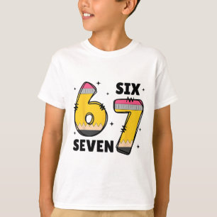 6 7 Zes Zeven Grappig 67 Leraar T-shirt