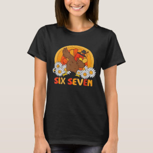 6 7 Zes Zeven Meme 67 Grappige Kalkoen Dabbing Dan T-shirt