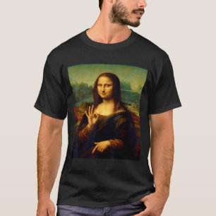 6 7 Zes Zeven Meme 67 Grappige Mona Lisa Grappige T-shirt