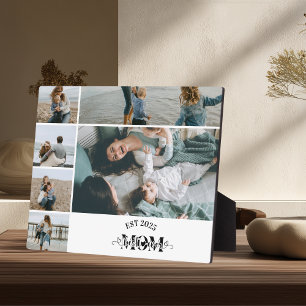 6 Aangepaste foto collage Beste moeder ooit Fotoplaat