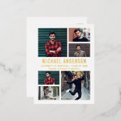 6 Aankondiging Photo Chalkboard Afstuderen (Voorkant / Achterkant)