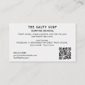 *~* 6 AP13 Whimsical Zee Beach Kustsurfplank Visitekaartje (Achterkant)