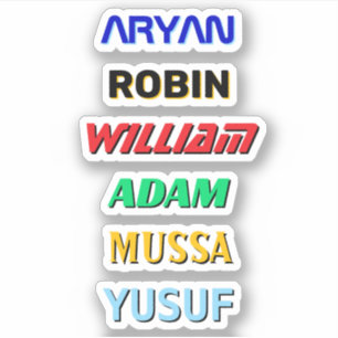 6 Autocollants personnalisés de nom Hardhat Decal