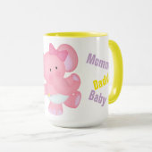 #6 Baby shower Cadeau Combo Mug (Devant droit)