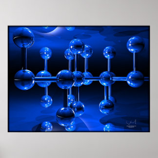 6 Balls Abstract Poster