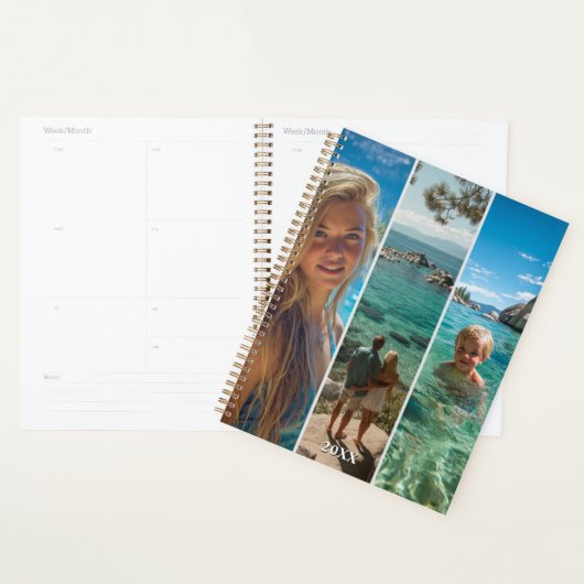 6 Bandes Verticales Longues Photo Boho (Devant avec enveloppe)