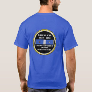 6 BATTLE STARS KOREAN WAR VETERAN T-SHIRT