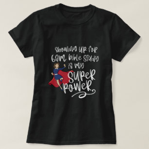 6-BEELDZISTER SUPER POWER (lichte huid) zwart Kort T-shirt