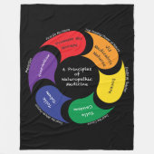 6 Beginselen van de geneesmiddelenkant voor de uro Fleece Deken (Voorkant)