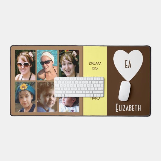 6 citations de photos ajouter nom initiales brun j (Clavier et souris)