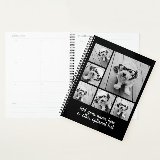 6 Collage de photos Texte facultatif — Peut modifi (Devant avec enveloppe)