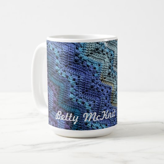 6-daagse Chunky Throw Mok van Betty McKnit (Voorkant links)