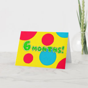 6 de Kaart maanden van de Verjaardag/van het