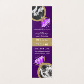 6 ^ e trouwdag gouden ring amethyst foto kaart (Buitenkant ongevouwen)