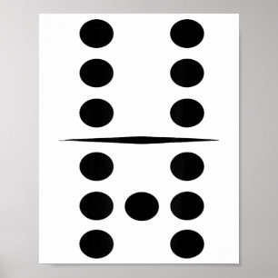6 En 7 Domino Tegels Grappige Groep 67 Dominos Kos Poster