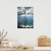 6 Ethiek van het leven met zonnestraal op het meer Poster (Keuken)