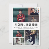 6 Faire-part de la fête de graduation du tableau d (Devant)