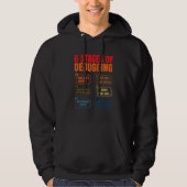 6 Fasen Van Debugging Coder Programmeur Software O Hoodie (Voorkant)