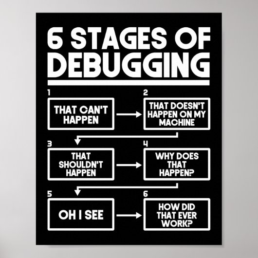 6 Fasen van het Zuiveren programmamodel Poster (Voorkant)