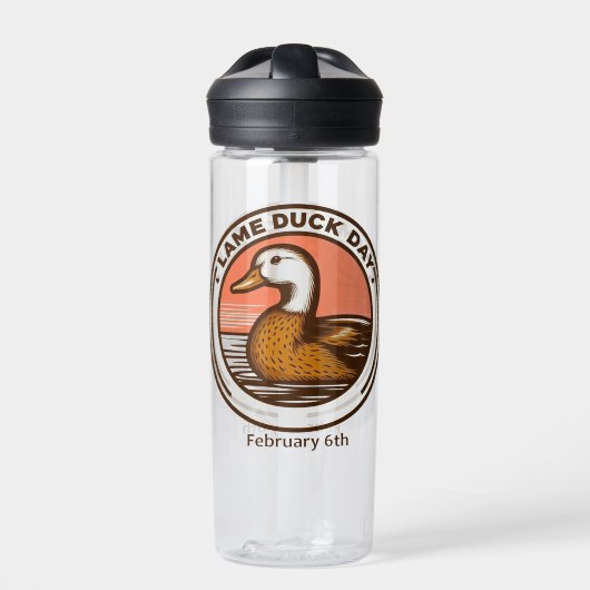 6 feb - Lame Duck Day Waterfles (Voorkant)