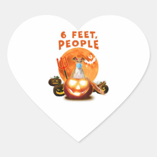 6 feet, mensen met een Italiaanse grijshond met ee Hart Sticker