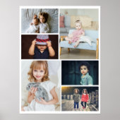 6 Foto Collage Aangepast Poster (Voorkant)
