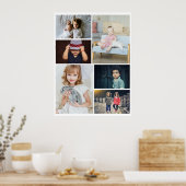 6 Foto Collage Aangepast Poster (Keuken)