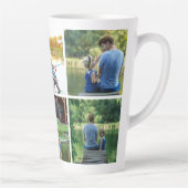 6 Foto Collage Dad Father Keepslag Latte Mok (Rechts)