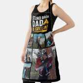 6 Foto collage Funny stand back Dad is grilling Schort (Insitu)