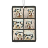 6 Foto collage - gestapeld raster zwart Luchtverfrisser (Achterkant)