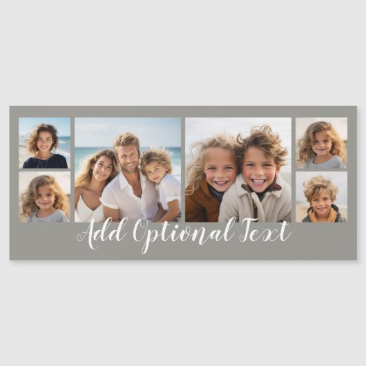 6 Foto Collage - kan kleur wijzigen (Voorkant)