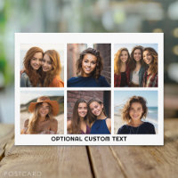 6 Foto Collage optionele tekst — KAN Kleur bewerke