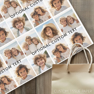 6 Foto Collage optionele tekst — KAN Kleur bewerke Tissuepapier
