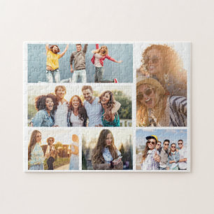 6 Foto Collage Sjabloon personaliseren Legpuzzel