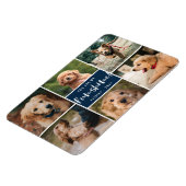 6 Foto-collage U bent mijn Funshine | Navy Pet Magneet (Linkerzijde)