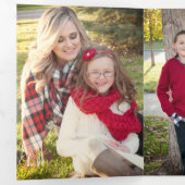 6 Foto Waterverf drievoudig kerstfeest Kaart (Binnenzijde eerst)