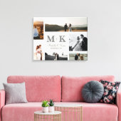 6 Foto Weddenschap Passen getrouwd Keepslag Canvas Afdruk (Insitu (Woonkamer))