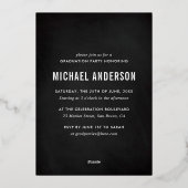 6 Fotochromatografische partij Folie Uitnodiging (Achterkant)