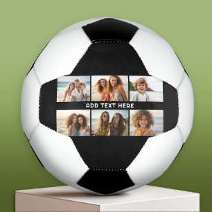6 Fotocollage 1 tekstregel -- CAN Edit Black Voetbal