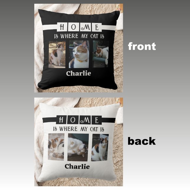 6 fotocollage dierenvriend zwart wit kussen (Creator heeft geüpload)